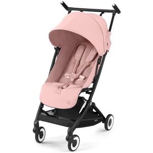 Cybex Gold Poussette Libelle, met harnas in tractie, 6 maanden omgeving in 4 omgevingen (max. 22 kg), Ultralégère (seulement 6 kg), Candy Pink (Rose Clair met kader zwart)