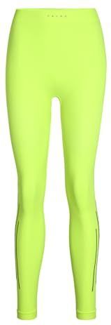FALKE Dames Broek van onderlaag Warm Long W Ti functioneel materiaal sneldrogend 1 stuk, Geel Lightning 1690 Trend, XS
