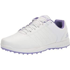 Skechers Pivot Spikeless golfschoen voor dames, Wit/Paars, 42 EU