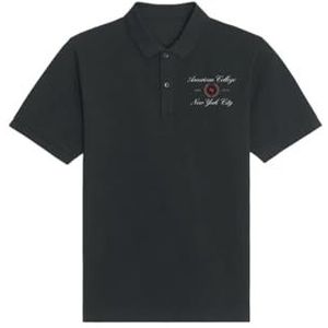 AMERICAN COLLEGE USA Zwart poloshirt 10 jaar casual, Zwart, 10 Jaar