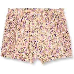 Noa Noa miniature Babyshorts voor meisjes, fijn Crushed Viscose, casual shorts, Print geel, 9 Maanden