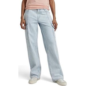 G-STAR RAW Judee Cargo Denim Jeans voor dames, Blauw (Sun Faded Piscina Blue D24673-d536-g319), 26W x 28L