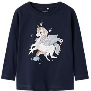 Name It - NmfTillie - Blouse - Navy Blazer - Eenhoorn - Katoen