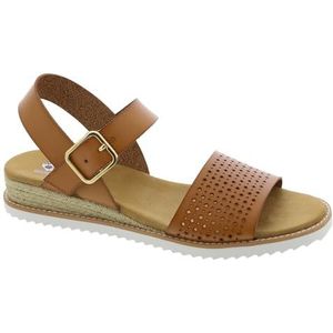 Skechers Desert Kiss Sunny Flair, damessandalen, Bagage Duraleather, 40 EU