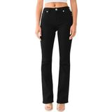 True Religion Becca Mr Boot Jeans, bodyspoeling, zwart, maat 26, Zwarte lichaamsspoeling, 26 US