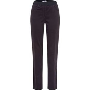 Raphaela by Brax Dames stijl Pamina Rondom Jersey Slip Thermolite Katoen Slim Broek, Antraciet, 36W / 30L EU, antraciet, 36W x 30L