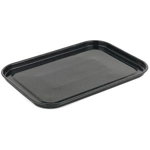 Salter BW12813EU7 40 cm Baking Tray – Vitreous Enamel Coated Steel, Dishwasher Safe Oven Tray, Oven Safe up to 220°C/Gas Mark 7, Easy Clean Cookie Sheet, Oven Tin for Roasting Vegetables, Black
