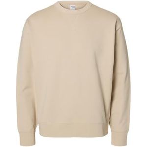 SELECTED MEN Slhrelaxluke Ls Sweat Crew Neck, havermout, L