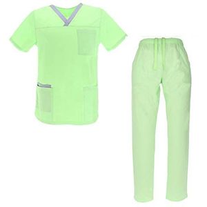 MISEMIYA - Unisex-sanitairuniformen, medische uniformen Verpleegkundigen Tandartsens Ref.G7134 - XL, Conjuntos Sanitarios G713-47 Verde Manzana