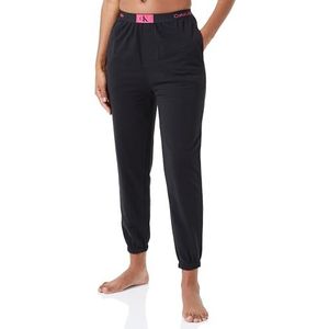 Calvin Klein Gebreide broek voor dames, Zwart (Zwart W/Fuchsia Rose Logo), XS