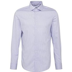 Seidensticker Men's Slim Fit shirt met lange mouwen, lichtblauw, 45, lichtblauw