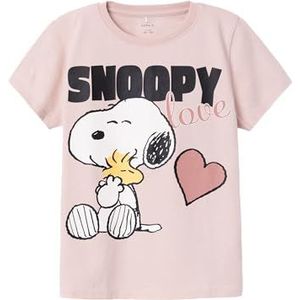 NAME IT NKFNANNI Snoopy SS TOP NOOS VDE, sepia rose, 92 cm