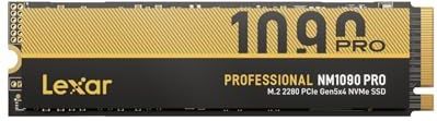 Lexar NM1090 Pro - 1TB PCIe 5.0 Gen5 NVMe SSD - Tot 14.000 MB/s - Geavanceerde Thermische Besturing