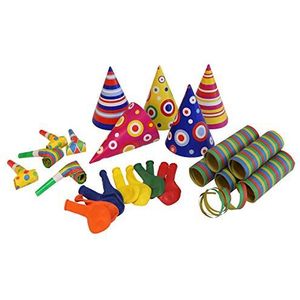 Amscan 9903809 Partyset carnaval 25-delig, meerkleurig