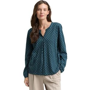Tom Tailor - Blouse - Blurry animal - Lange Mouwen - Met Grafisch Patroon