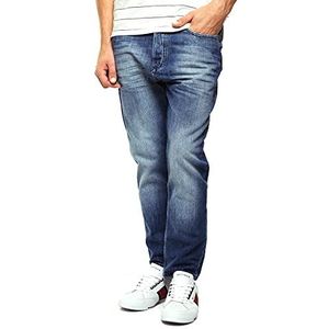 Tommy Hilfiger Heren Comfort Tapered Samuel Blablm jeans, blauw, 31W x 34L