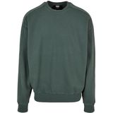Urban Classics Herren Sweatshirt Heavy Terry Garment Dye Crew bottlegreen XXL