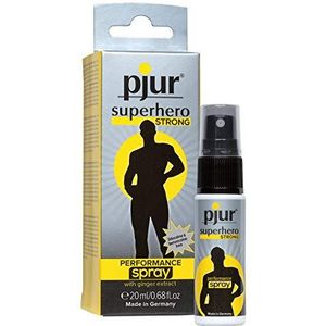 pjur superhero Strong Spray - Geconcentreerde vertragingsspray voor mannen - gemberextract voor langere prestaties (20ml)