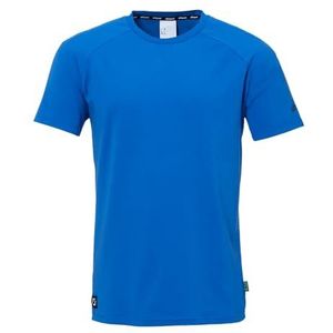 uhlsport ID T-shirt fitnessshirt voor kinderen en volwassenen - voetbalshirt - ademend en comfortabel, azuurblauw, S