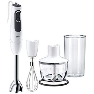 Braun Braun Handmixer 3 Vario MQ3135 Saus Wit/Grijs - Staafmixer - Wit - Zwart