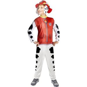 Marshall costume disguise fancy dress boy official Paw Patrol (Size 5-7 years) with hat and mini-flashlight
