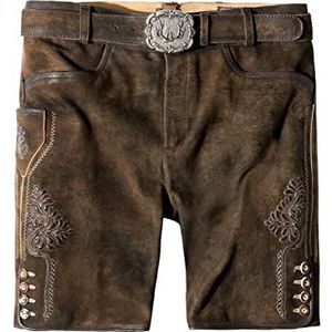 Stockerpoint heren leren broek, Bison spekt, 44