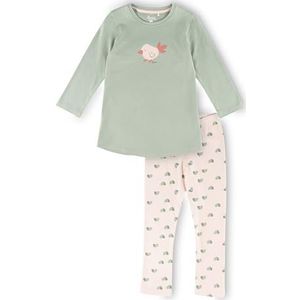 Sigikid Uniseks kinderpyjama van biologisch katoen, pyjamaset, groen, 92