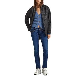 Pepe Jeans Slim Jeans voor dames Lw, Blauw (Denim-xw5), 26W / 30L