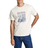 Pepe Jeans - SOREN - Shirt - Blauw - Rood - Offwhite