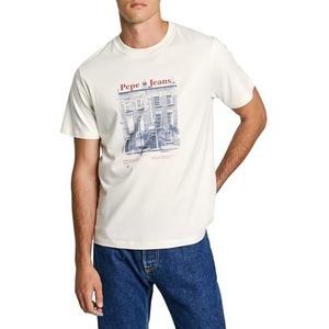 Pepe Jeans - SOREN - Shirt - Blauw - Rood - Offwhite