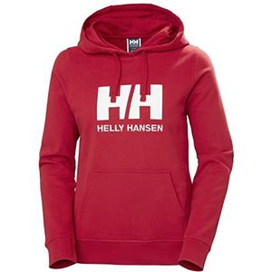 Helly Hansen Dames Hh Logo Hoodie Hooded Sweatshirt, 162 ROOD, XS