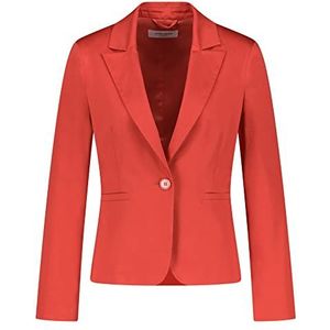 GERRY WEBER - Blazer - Blauw - Katoen/Elastaan - Bewegingsgleuf