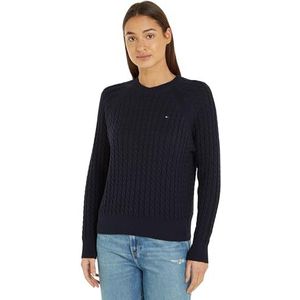 Tommy Hilfiger Gebreide trui voor dames, Blauw (Woestijnhemel), XXL/plus/tall