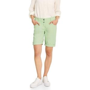 Cecil Dames B377730 Shorts met getextureerde strepen, matcha limoen, 31W, Matcha Limoen, 31W