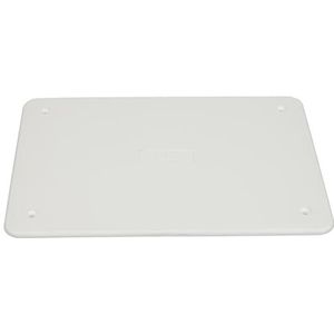 POLY POOL - PP0587.1 deksel voor elektrische aansluitdoos wit - deksel aansluitdoos van slagvast technopolymeer met schroeven voor bevestiging