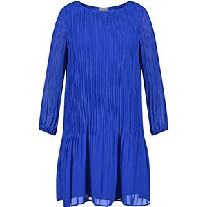 SAMOON Dames 180017-21040 jurk stof, Brigth Blue, 52, Brigth Blue, 52 NL