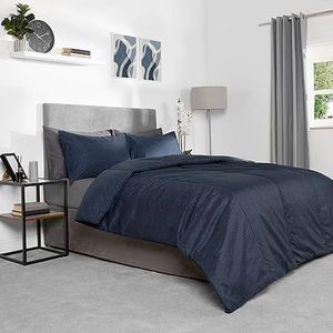 OHS Coverless Dekbed Tweepersoons 10,5 Tog, Coverless Dekbed Tweepersoons met Kussenslopen Zomer Dekbed Camping Beddengoed Quilt Dubbele Coverless Dekbed, Soft Touch Microvezel, Marineblauw