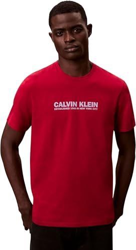 Calvin Klein Heren SS 30s WHSL SP GRAP LV04RE820G, ROOD, S, Rood (Scooter), S