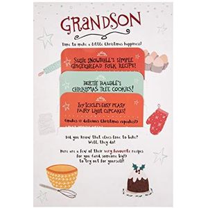 Kerstkaart voor kleinzoon van keurmerk - Feestelijke Recept Activiteit Ontwerp
