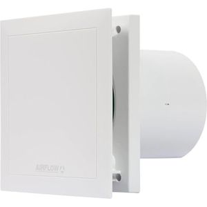Airflow QT100B Afzuigkap Basic - 100mm/4"" kanaal - Duits gemaakt, 2 snelheden, ultra stil 25 dB (A), energie-efficiënt 5/9W, tot 25 l/s, QuietMark gecertificeerd, 3 jaar garantie
