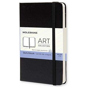 Moleskine Creative S01054 notitieboeken, schetsboek, zak/A6, 165 G papier, harde kaft, zwart