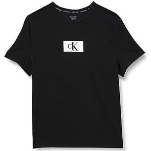 Calvin Klein S/S T-shirts met ronde hals voor dames, Zwart, XL