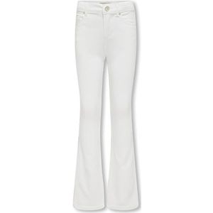 KIDS ONLY Kogroyal Life Reg Flared PIM Noos jeansbroek voor meisjes, wit, 146 cm
