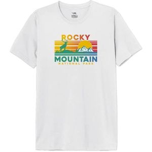 National Park T-shirt voor heren, Wit, XXL