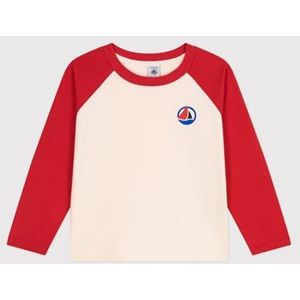 Petit Bateau Jongens T-shirt met lange mouwen, Lawine/Aurora, 4 Jaar