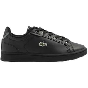 Lacoste 46SUC0006, unisex sneakers, BLK/BLK, 32,5 EU, zwart.