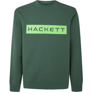 Hackett London Heren 3D Box Sweatshirt, Groen (Groen/Grijs), XL, Groen (Groen/Grijs), XL