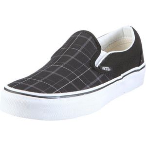 Vans U CLASSIC Slip-on VLYF4J1 Sneakers voor volwassenen, uniseks, Zwart Tmwovenplaid B, 46 EU