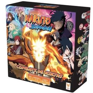 TOPI GAMES - Naruto Shippuden - Ninja-gevechten - Bordspellen - Bordspel - Kinderspel - Vanaf 7 jaar - 2 tot 6 spelers - NAS-999001