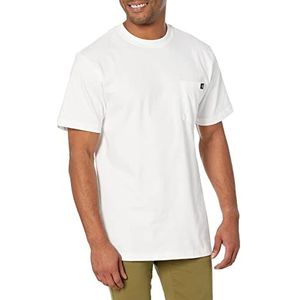 Dickies - T-shirt voor heren, klassiek T-shirt, voorvak met logo, Wit, XL